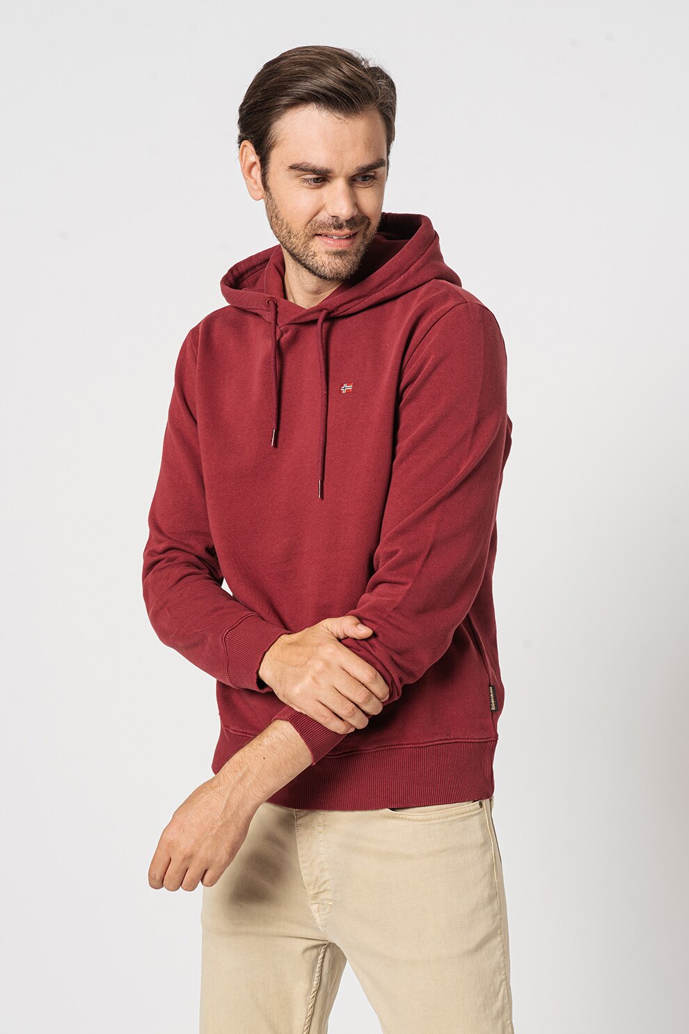 Napapijri, Hanorac cu snur de ajustare Balis, Visiniu