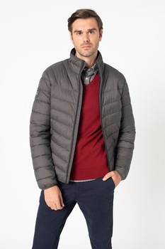 Napapijri, Geaca cu aspect matlasat Aerons, Gri inchis Napapijri, Geaca cu aspect matlasat Aerons, Gri inchis