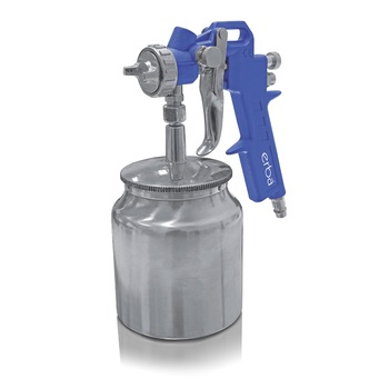 Pistol de vopsit prin suctiune Erba, pneumatic, 750 ml, duza 1.5 mm Pistol de vopsit prin suctiune Erba, pneumatic, 750 ml, duza 1.5 mm