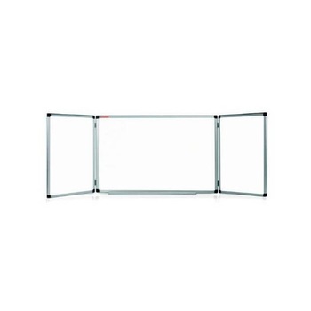 Tabla Magnetica Triptica cu Rama din Aluminiu Memoboards, 100x170cm Tabla Magnetica Triptica cu Rama din Aluminiu Memoboards, 100x170cm