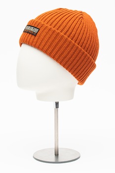 Napapijri, Caciula elastica cu aplicatie logo Foli, Oranj stins Napapijri, Caciula elastica cu aplicatie logo Foli, Oranj stins