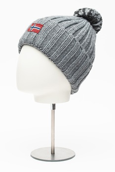 Napapijri, Caciula din amestec de lana cu aspect striat Semiury, Gri inchis melange Napapijri, Caciula din amestec de lana cu aspect striat Semiury, Gri inchis melange