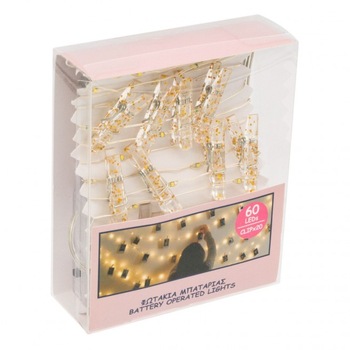 Instalatie Ghirlanda cu 60 de Carlige cu LED pentru Prindere Fotografii,, Premium, Original Deals® Instalatie Ghirlanda cu 60 de Carlige cu LED pentru Prindere Fotografii,, Premium, Original Deals®