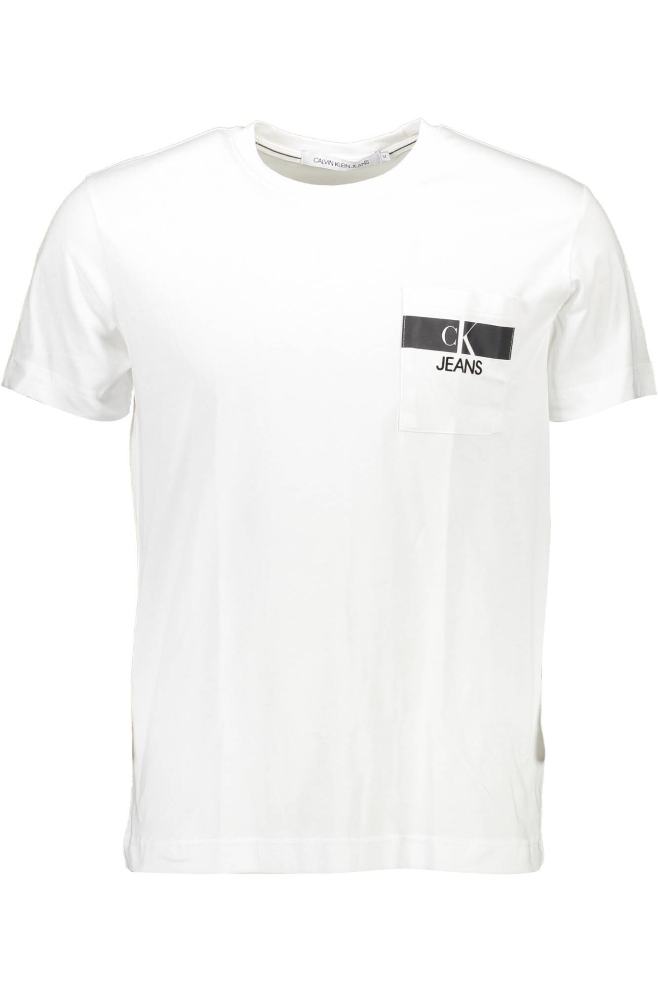 Tricou Barbati, Calvin Klein, Alb, CKJ Logo, Alb