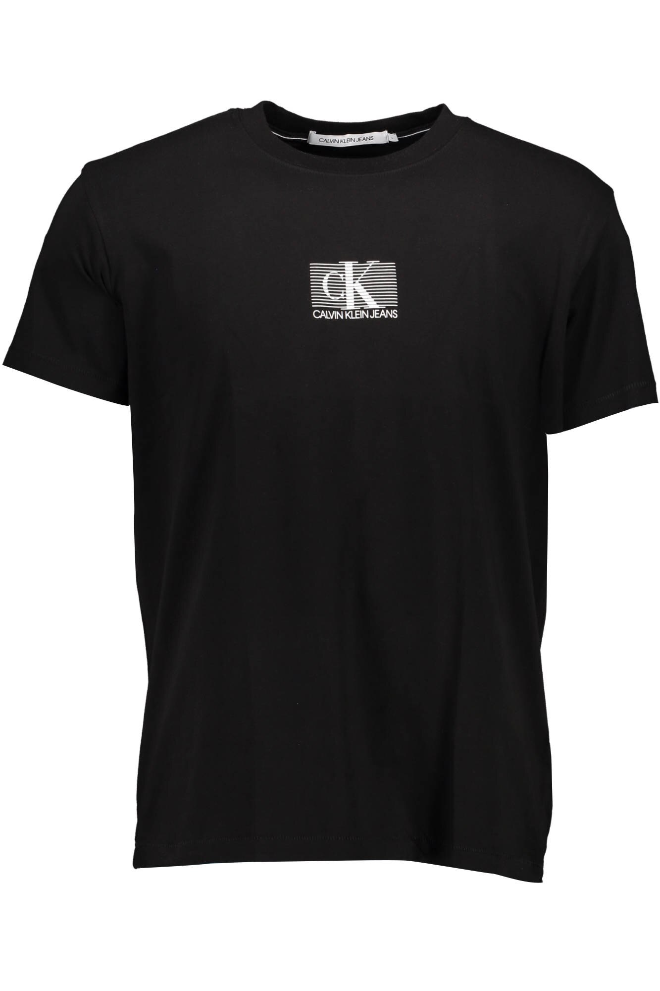 Tricou Barbati, Calvin Klein, CKJ Model Logo Classic, Negru, Negru