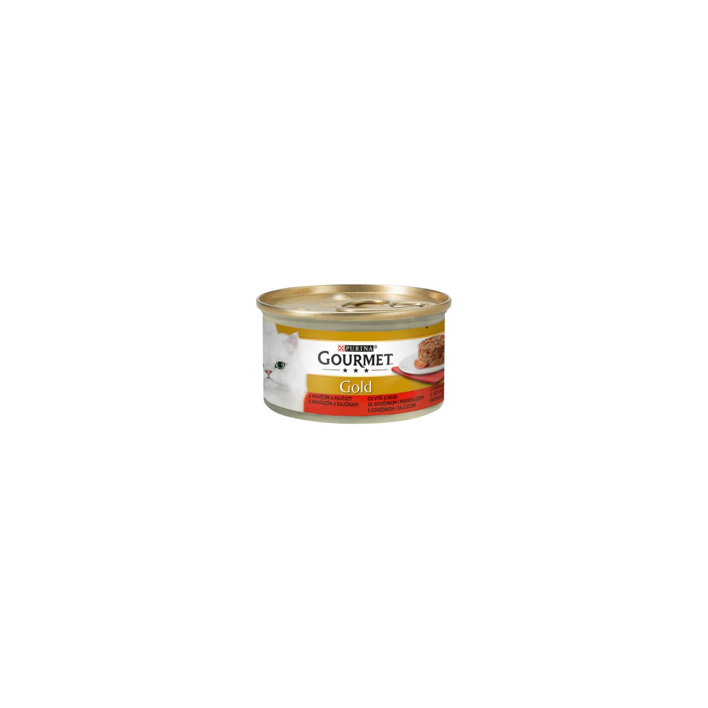 Hrana umeda pentru pisici, Gourmet Gold Savoury Cake, Vita&Rosii, 24x85g