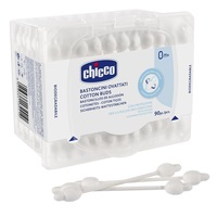 Betisoare vata cu protectie, Chicco, 0 luni+, 90 buc