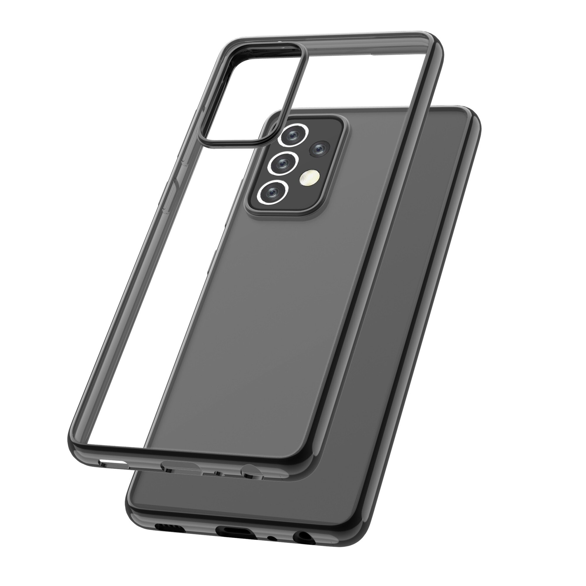 Capac Protectie Spate Cellara Colectia Electro Pentru Samsung Galaxy A52 - Negru