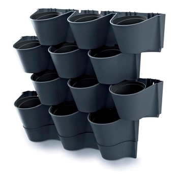 Gradina verticala Prosperplast Cascade Wall IO2W600W-S433, 67 x 57 x 18 cm, antracit Gradina verticala Prosperplast Cascade Wall IO2W600W-S433, 67 x 57 x 18 cm, antracit