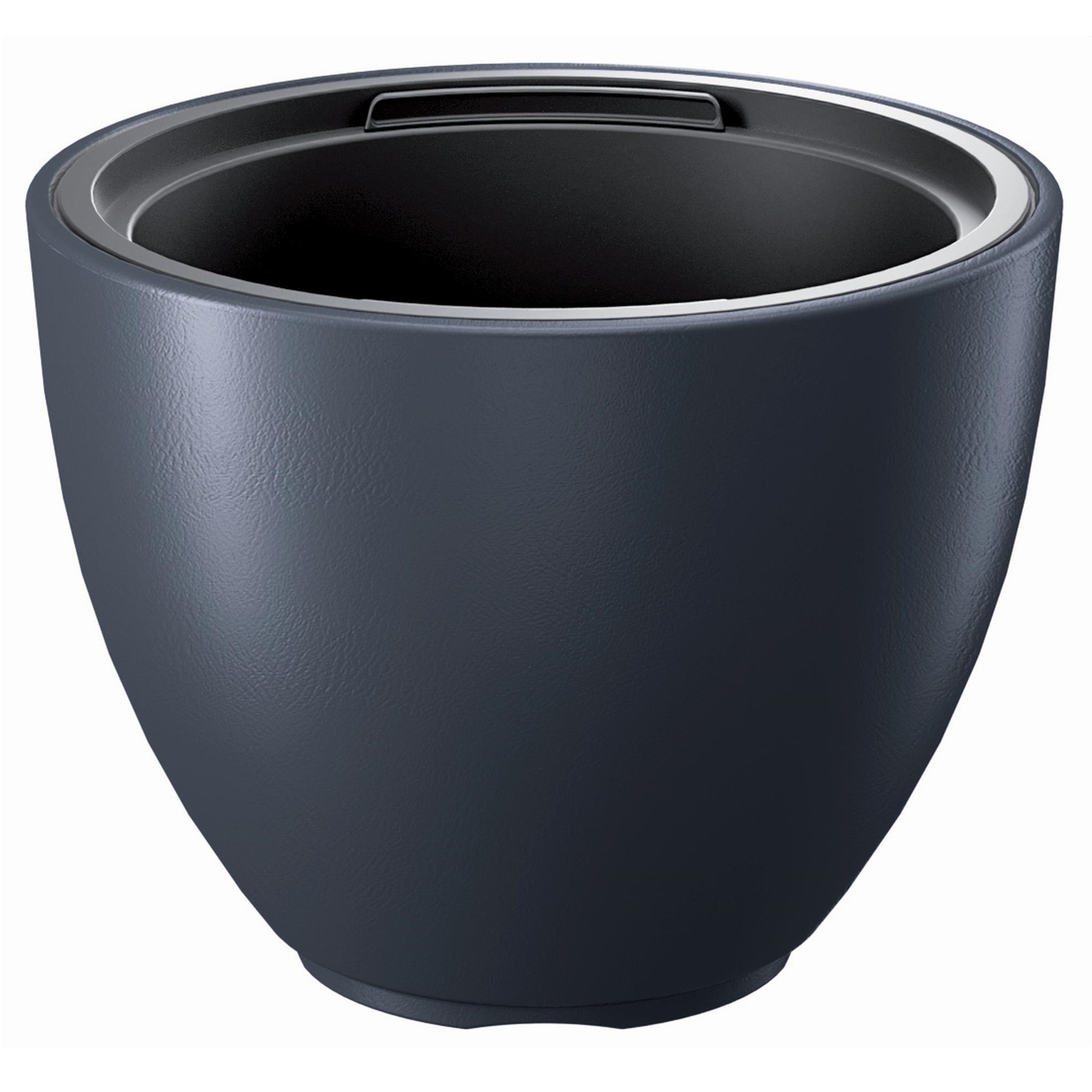 Ghiveci cu insertie Prosperplast Heos DBHEM300-S433, 30 x 30 x 23 cm, antracit