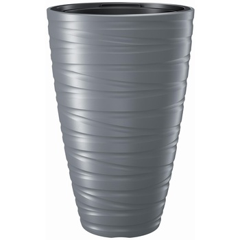 Ghiveci cu insertie Prosperplast Maze, DPMZ400-405U, 38 x 38 x 58 cm, gri Ghiveci cu insertie Prosperplast Maze, DPMZ400-405U, 38 x 38 x 58 cm, gri