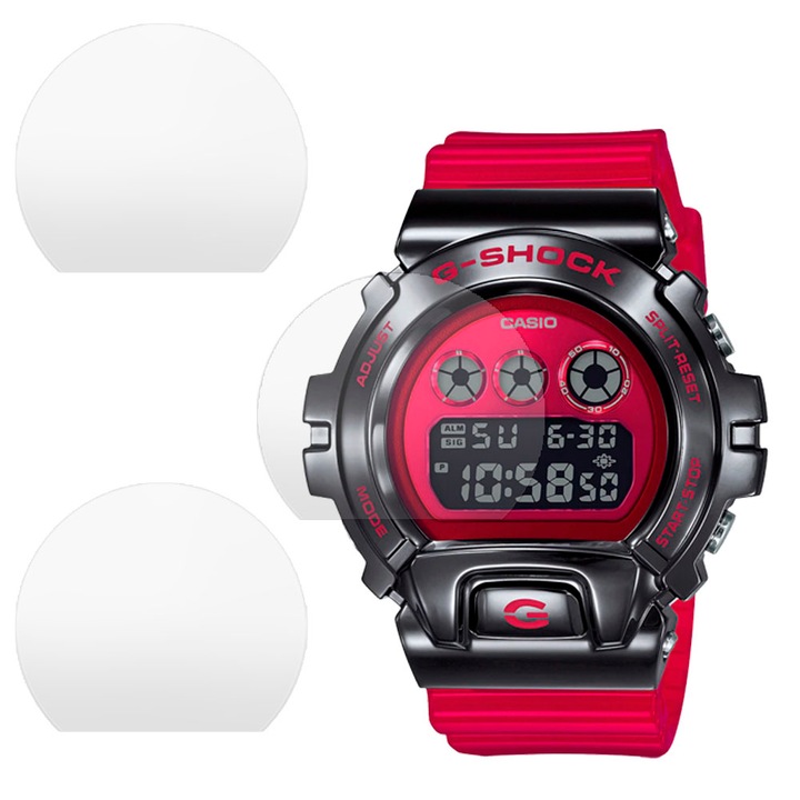 3 db matt SILKASE fólia készlet Casio GM-6900B-4-hez, szilikon, megújuló, Teljes kijelző