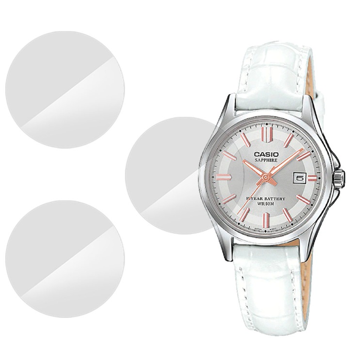 3 db SILKASE fólia készlet Casio LTS-100L-9A-hoz, szilikon, megújuló, teljes kijelzős