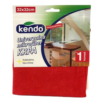 Laveta universala din microfibra, Kendo, 32x32cm, rosu Laveta universala din microfibra, Kendo, 32x32cm, rosu