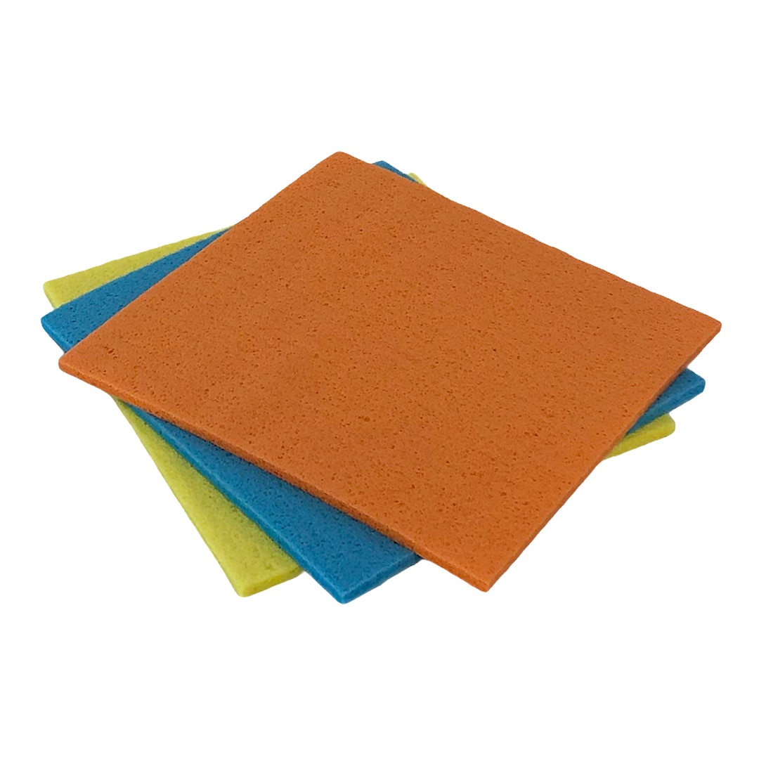 Set 3 lavete umede buretate, Perfetto, 15x14cm, multicolor