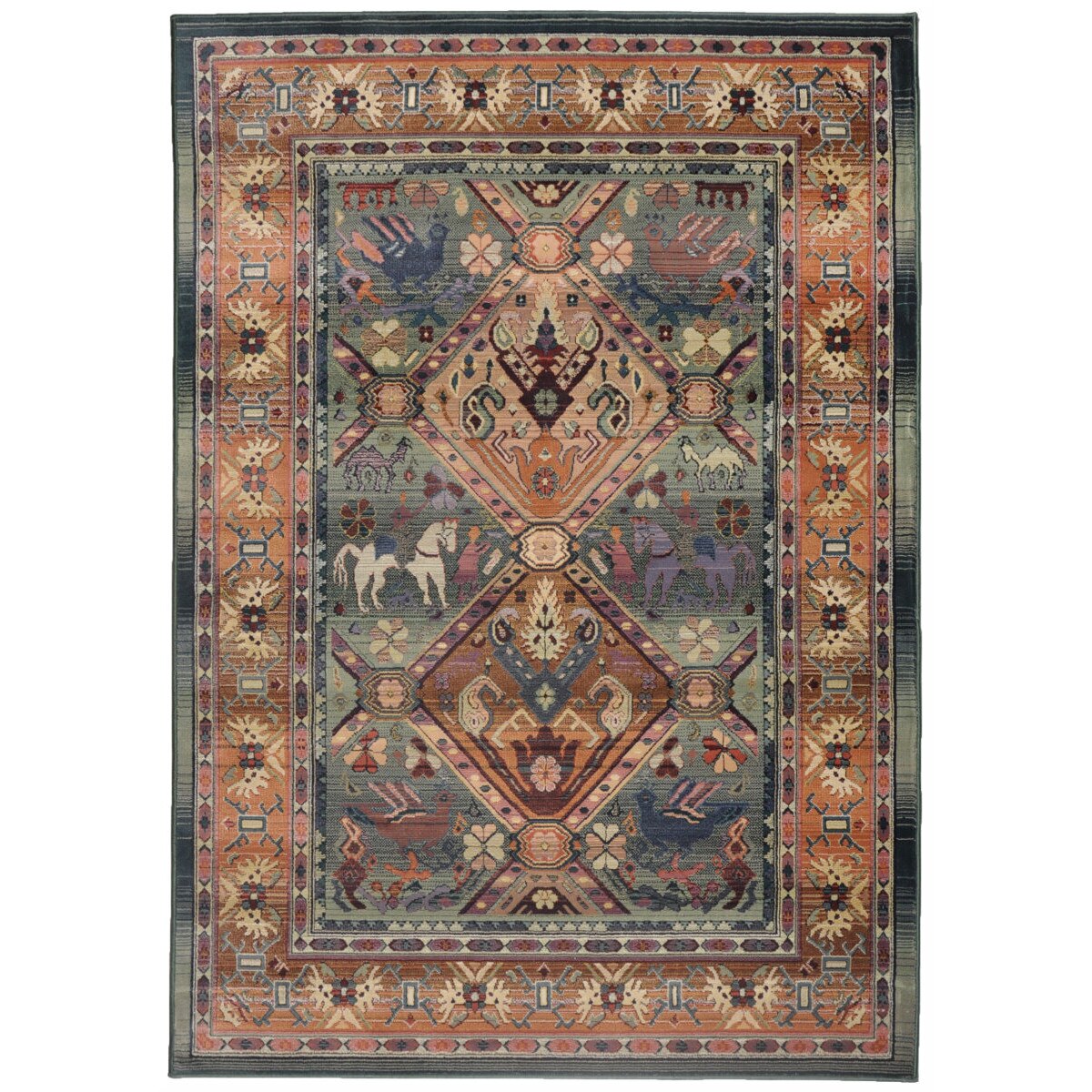 Covor Modern & Geometric Varela, Verde, 120x180 - C26-102711