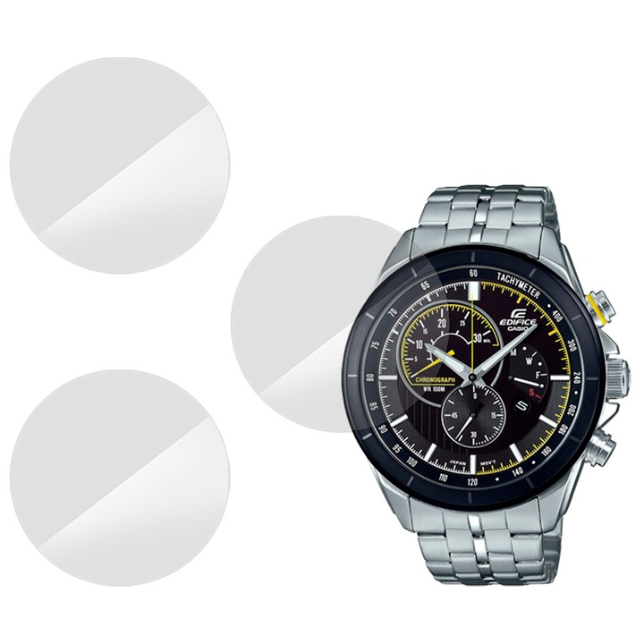 3 db SILKASE fólia készlet Casio EFR-561DB-1AVUEF-hez, szilikon, megújuló, Teljes kijelző