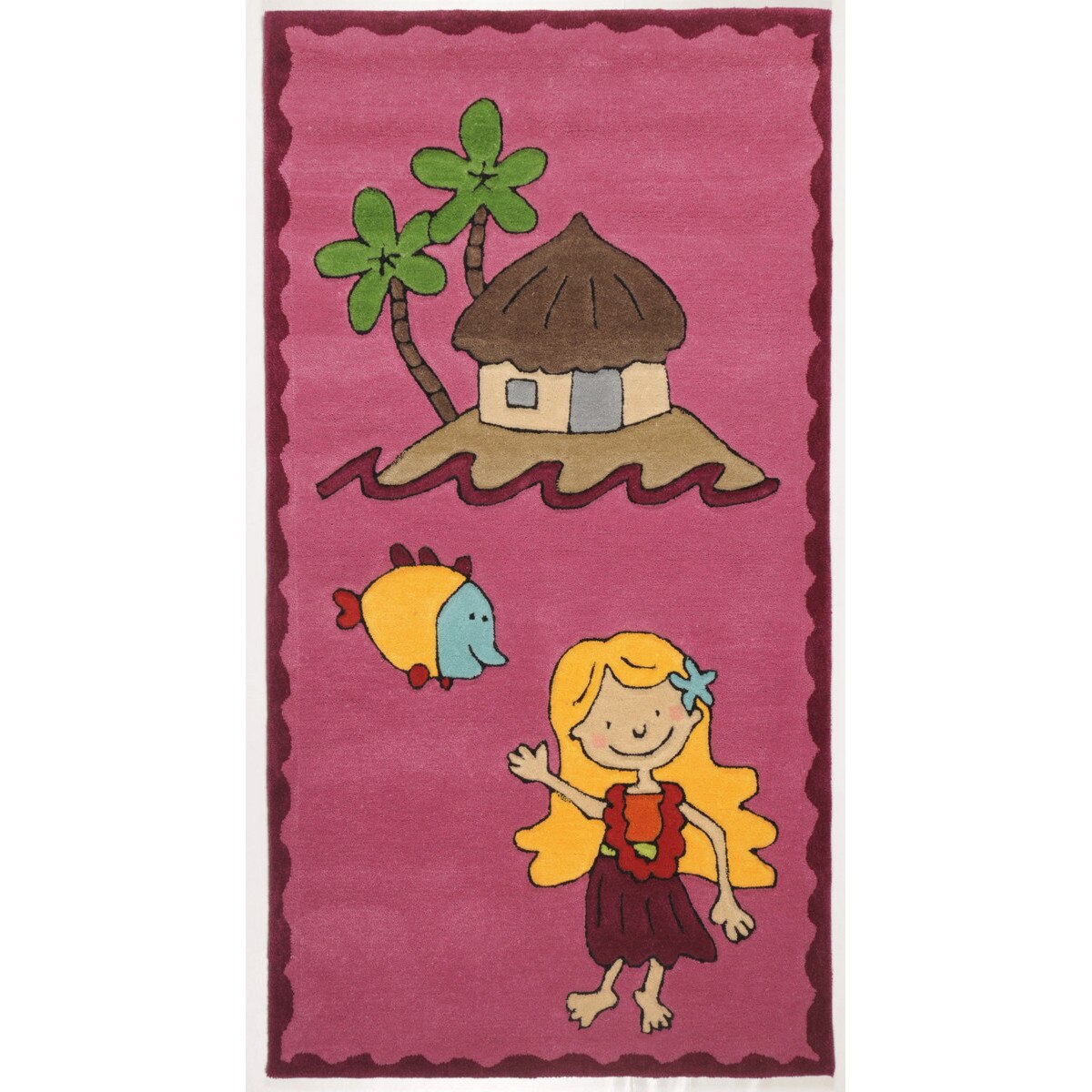 Covor Copii & Tineret Arven, Acril, Roz, 100x160 - C72-104714