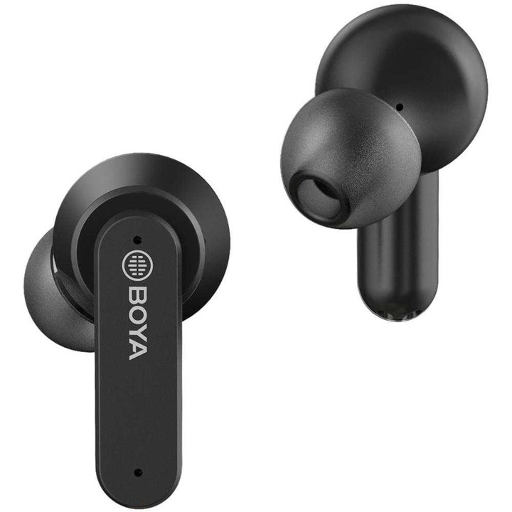Casti True Wireless Boya BY-AP4, Bluetooth, Negru