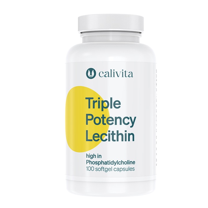 Triple-Potency Lecithin Lecitina din Soia pentru Memorie (100 capsule) - Calivita