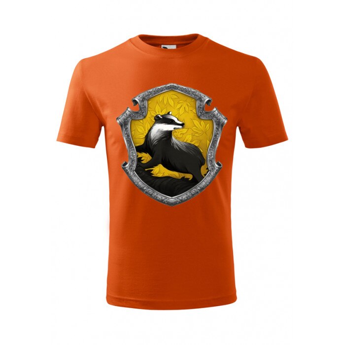 Tricou copii, print Harry Potter (Bursuc), Malfini, bumbac, Portocaliu