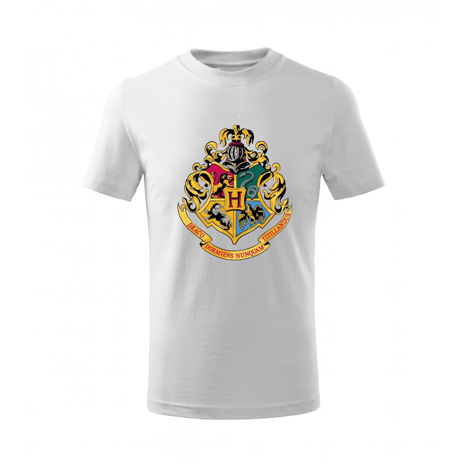 Tricou copii, print mesaj Harry Potter, Malfini, bumbac, alb