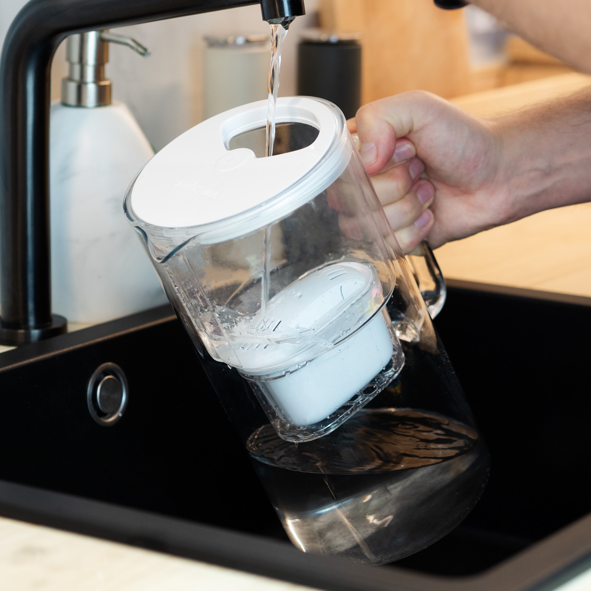 Комплект от 15 водни филтри, Aquaflow Maxi, съвместими с Brita Aquaphor ...
