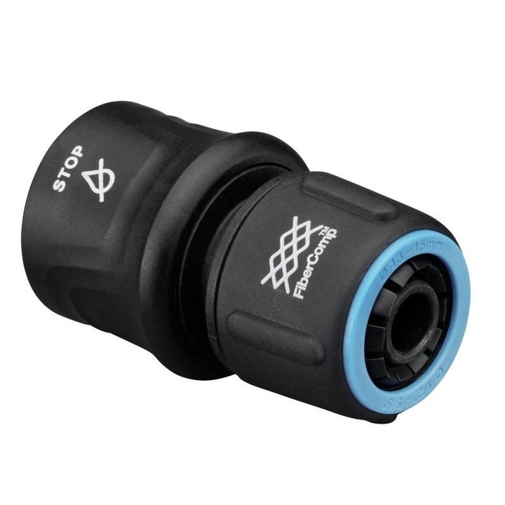 Fiskars fibercomp tömlő gyorscsatlakozó, 13-15 mm (1/2"-5/8") stop