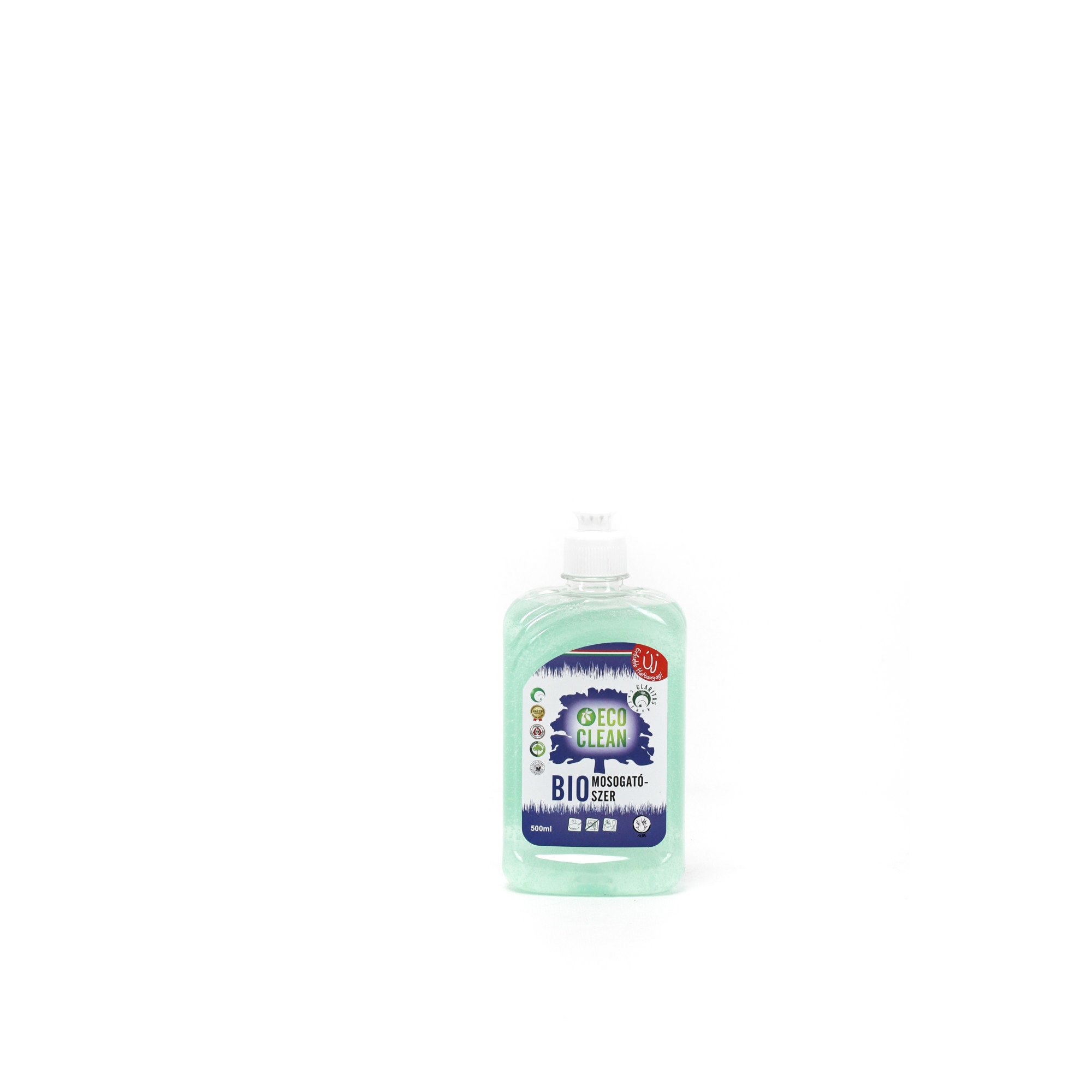Detergent de vase cu sistem push-pull Claritas EcoClean Bio, 500ml, Aloe