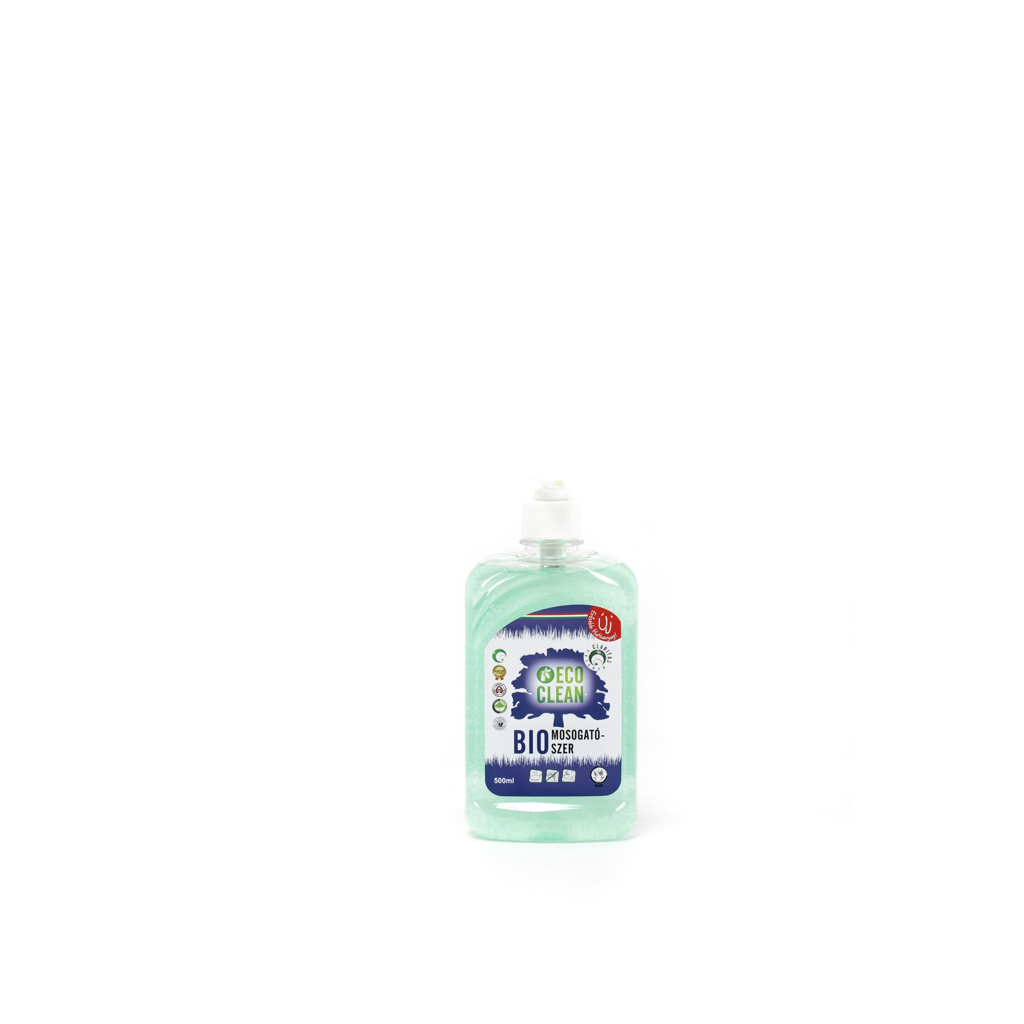 Detergent de vase cu pompita Claritas EcoClean Bio, 500ml, Aloe