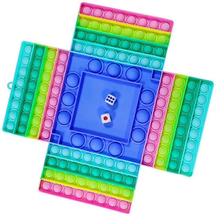 Интерактивна играчка selling depot Push Bubble, Антистрес, Силиконова, Многоцветен