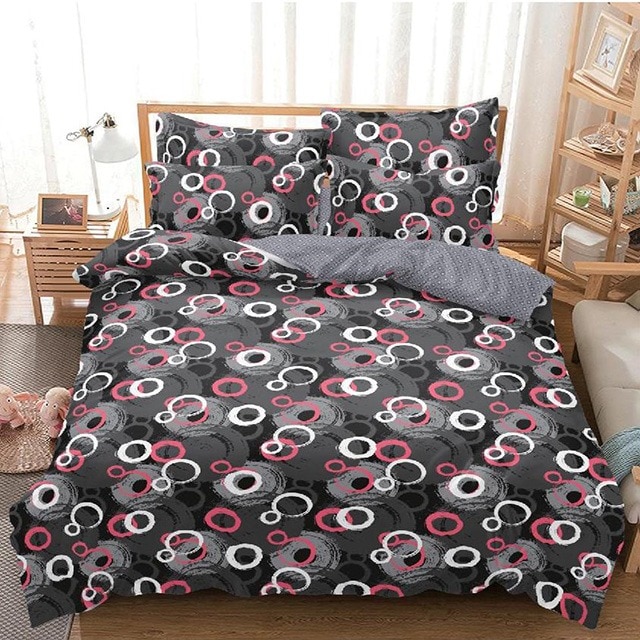 Lenjerie de pat, Pucioasa, Bumbac Finet, 6 piese, 2 Persoane, 117-P, 240 x 250cm