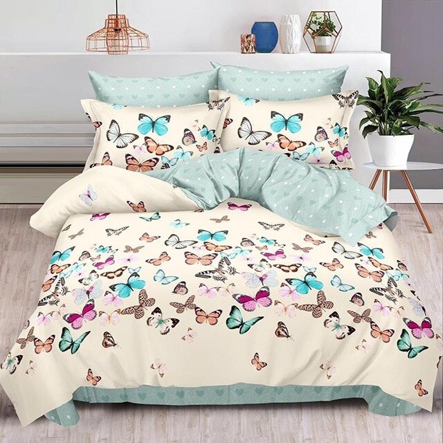 Lenjerie de pat, Pucioasa, Bumbac Finet, 6 piese, 2 Persoane, 111-P, 240 x 250cm