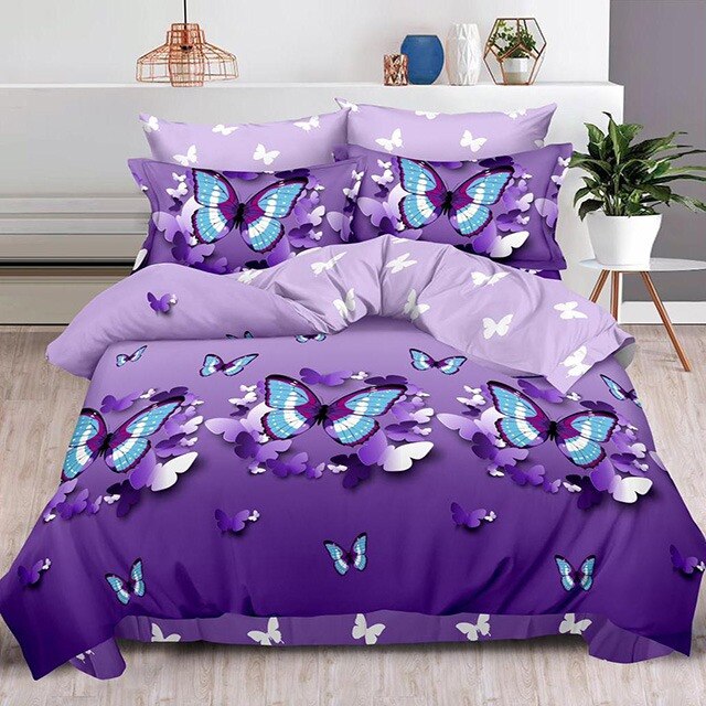 Lenjerie de pat, Pucioasa, Bumbac Finet, 6 piese, 2 Persoane, 100-P, 240 x 250cm