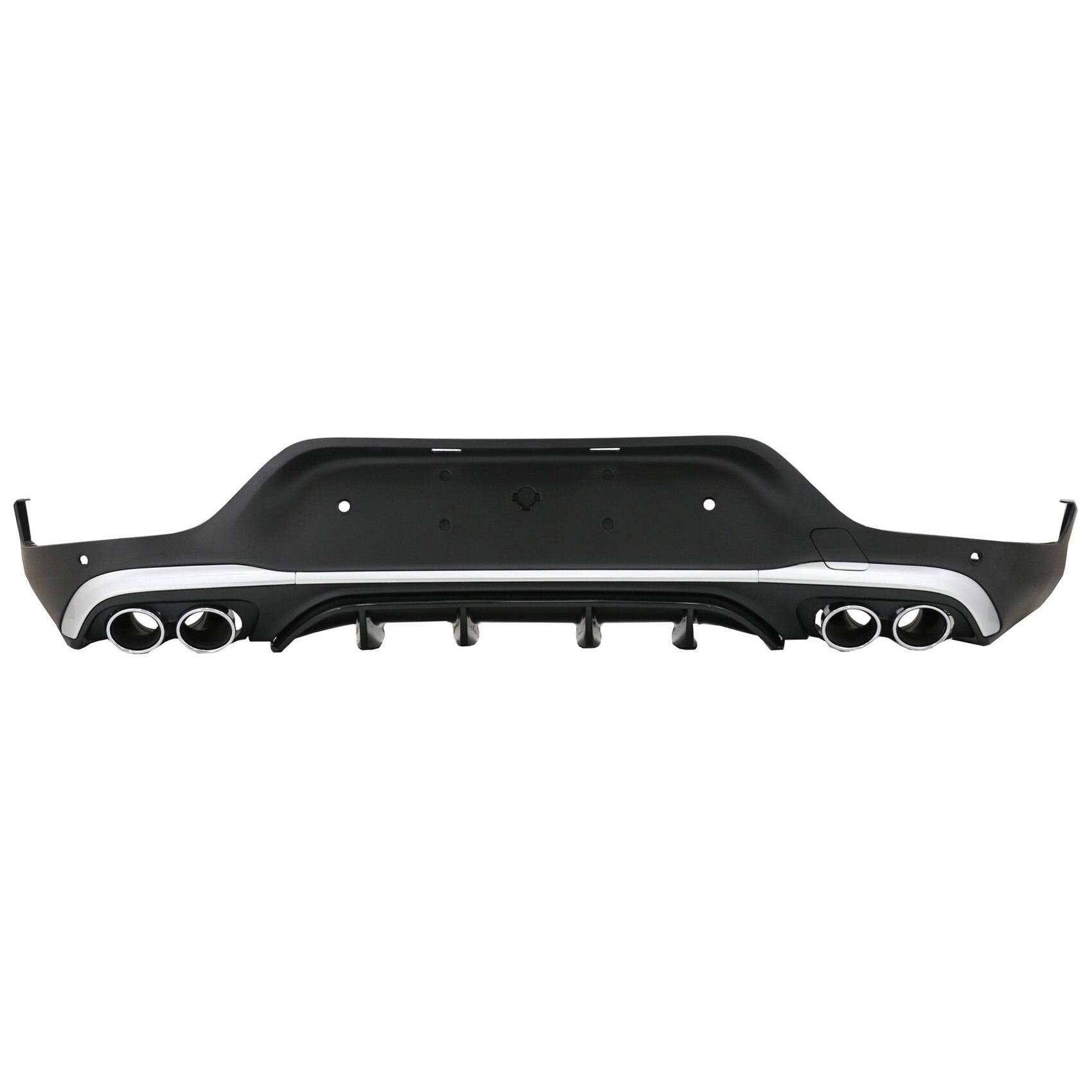 Difuzor Bara Spate compatibil cu Mercedes GLC X253 SUV (2020+) GLC43 Oranamente Tobe Crom (RDMBGLCC253F43C)
