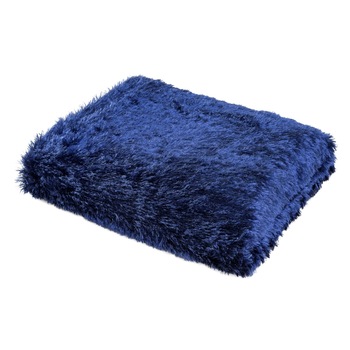 Cuvertura de Pat, Patura pled, Eurofirany, 150X200, MAVIS, Albastru inchis Cuvertura de Pat, Patura pled, Eurofirany, 150X200, MAVIS, Albastru inchis