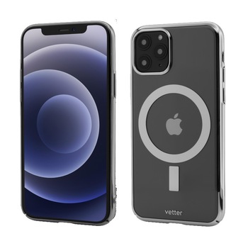 Husa de protectie Vetter pentru iPhone 11 Pro, Clip-On Ultra Tough Mag Safe Compatible, Silver Husa de protectie Vetter pentru iPhone 11 Pro, Clip-On Ultra Tough Mag Safe Compatible, Silver