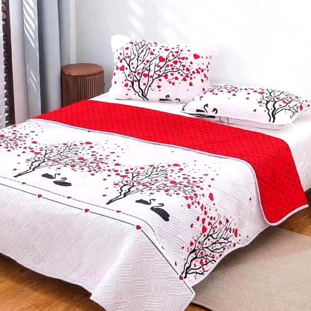 Set Cuvertura de pat Finet PUCIOASA si 2 fete de perna, 3 piese, 2 persoane, CUV126