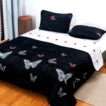 Set Cuvertura de pat Finet PUCIOASA si 2 fete de perna, 3 piese, 2 persoane, CUV127 Set Cuvertura de pat Finet PUCIOASA si 2 fete de perna, 3 piese, 2 persoane, CUV127