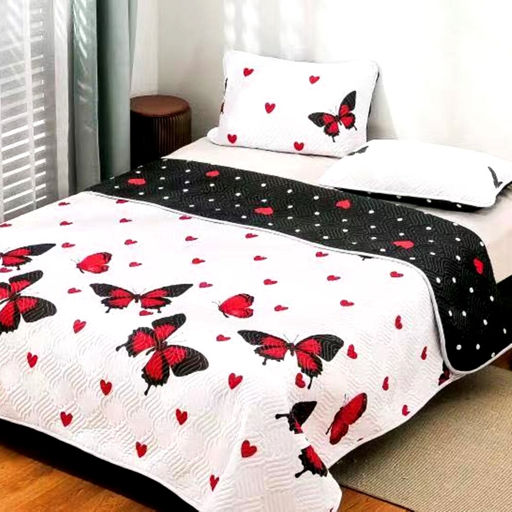 Set Cuvertura de pat Finet PUCIOASA si 2 fete de perna, 3 piese, 2 persoane, CUV129