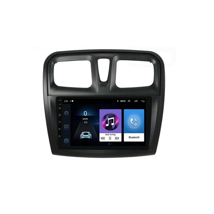 Мултимедия с навигация ZT, за Renault Logan, Sandero 2012-2019, Android, 8+4+64