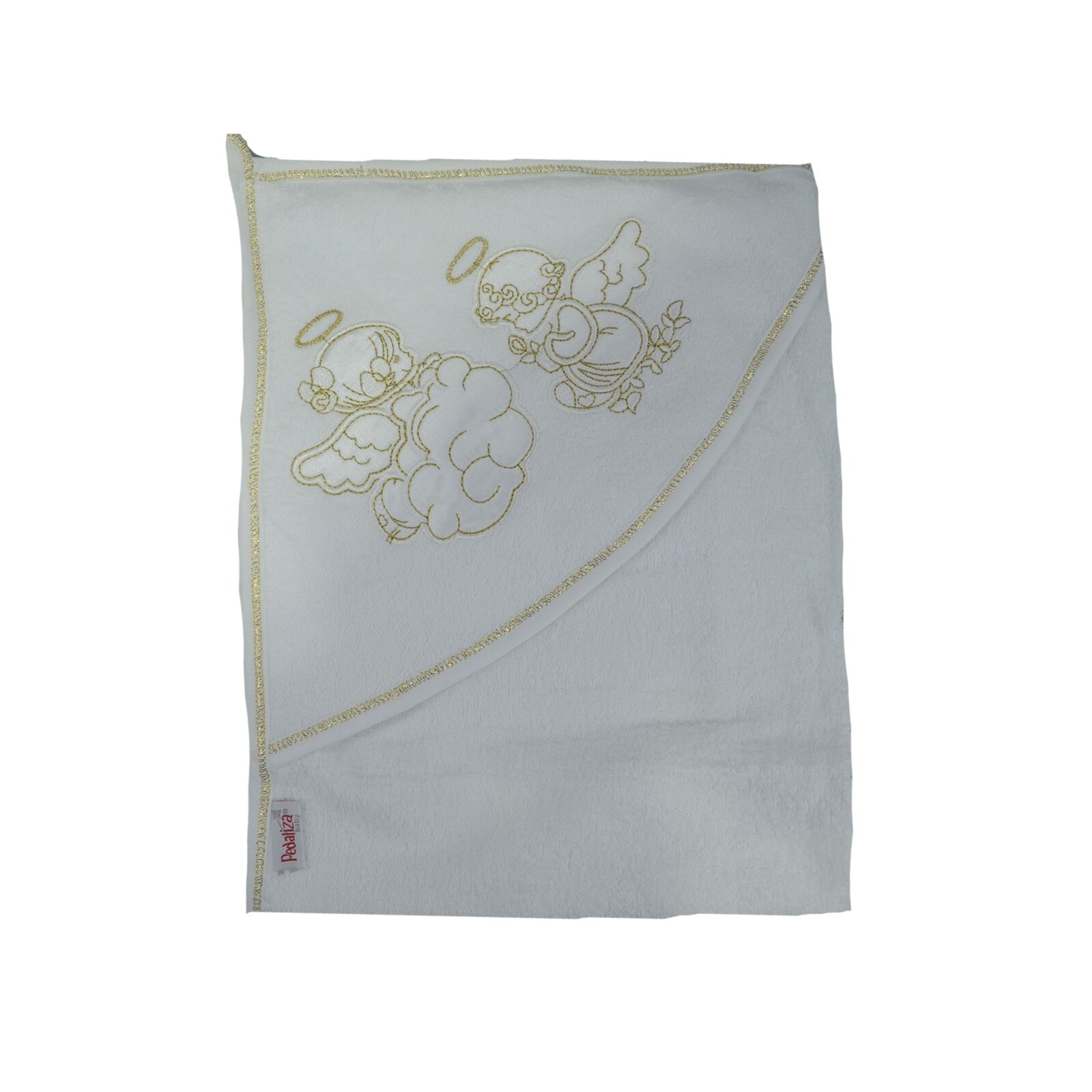 Prosop cu gluga 80 x 80 cm Mini Junior 908505, Alb 80 x 80 cm