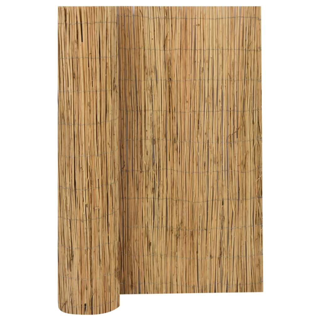 Gard de gradina din salcie vidaXL, Rachita, 5 x 1.7 m, Maro