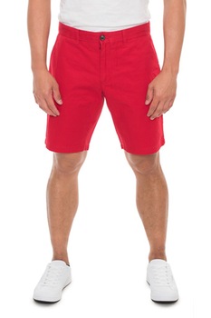 Pantaloni scurti barbati cu imprimeu logo, Tommy Hilfiger, Rosu, 31 Pantaloni scurti barbati cu imprimeu logo, Tommy Hilfiger, Rosu, 31