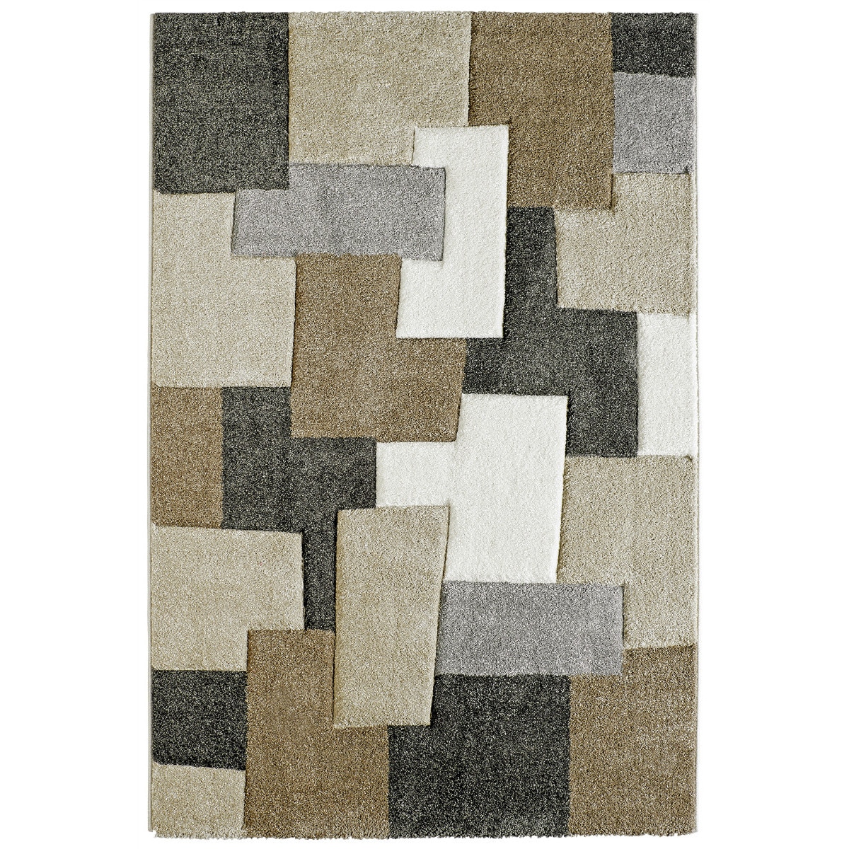 Covor Patchwork Xantos, Taupe, 160x230 - C02-250105