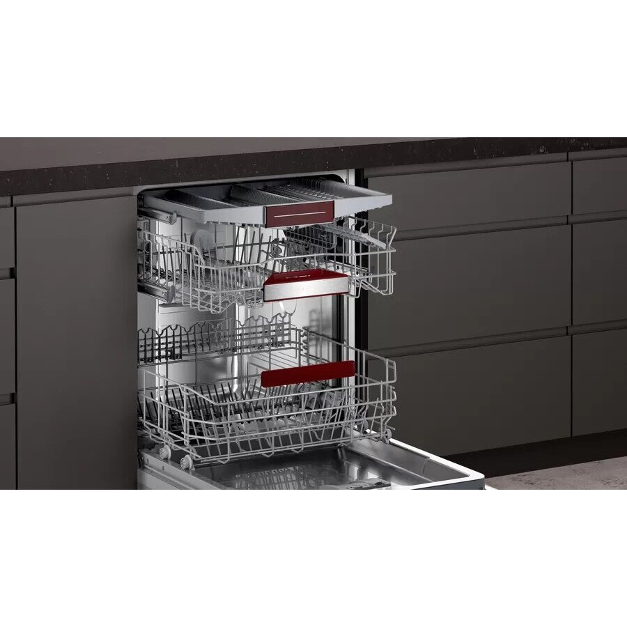 NEFF S157ECX21E beépíthető mosogatógép, 14 adagos, 8 program, D osztály, szélesség 60 cm, Easy