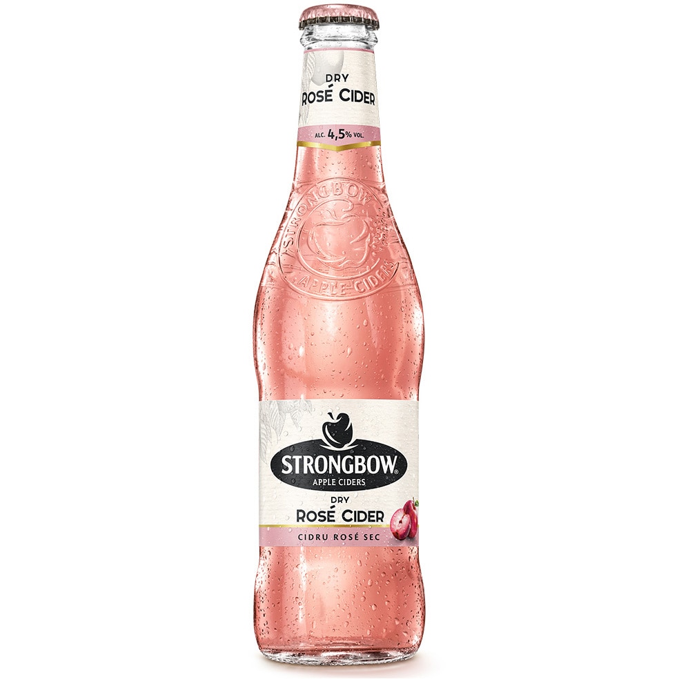 Cidru Strongbow, Rose, Sticla Nereturnabila 0.33l