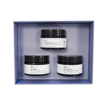 Set Evolve Organic Beauty Masking Trio 1 x Miracle Masca de fata cu acizi 100% din fructe 30 ml, 1 x Radiant Glow Masca de fata 30 ml, 1 x Bio-Retinol Gold Masca de fata pentru intinerire 30 ml Set Evolve Organic Beauty Masking Trio 1 x Miracle Masca de fata cu acizi 100% din fructe 30 ml, 1 x Radiant Glow Masca de fata 30 ml, 1 x Bio-Retinol Gold Masca de fata pentru intinerire 30 ml