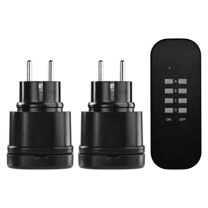 Букса за дистанционно Emos IP44, Schuko
