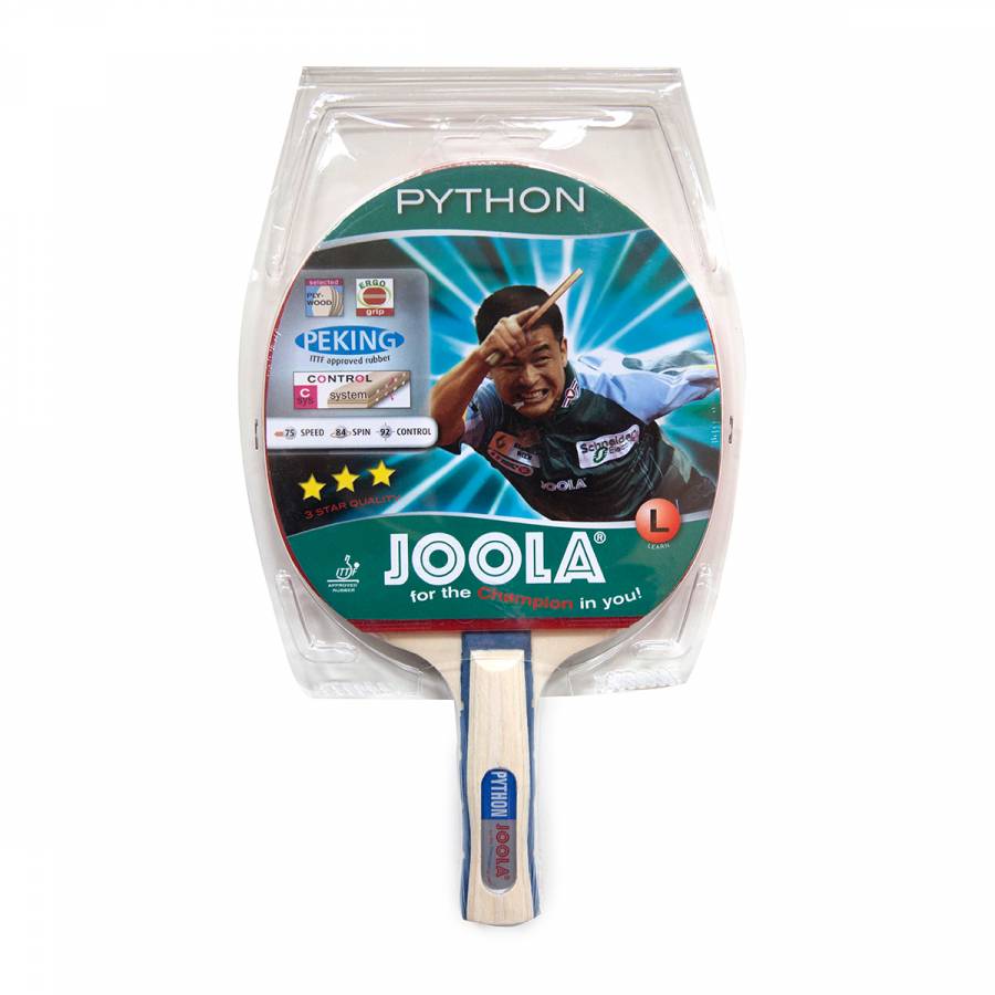 Paleta tenis de masa, JOOLA Python, cauciuc PEKING aprobat ITTF, cu burete de 1,5 mm, placaj cu 5 straturi